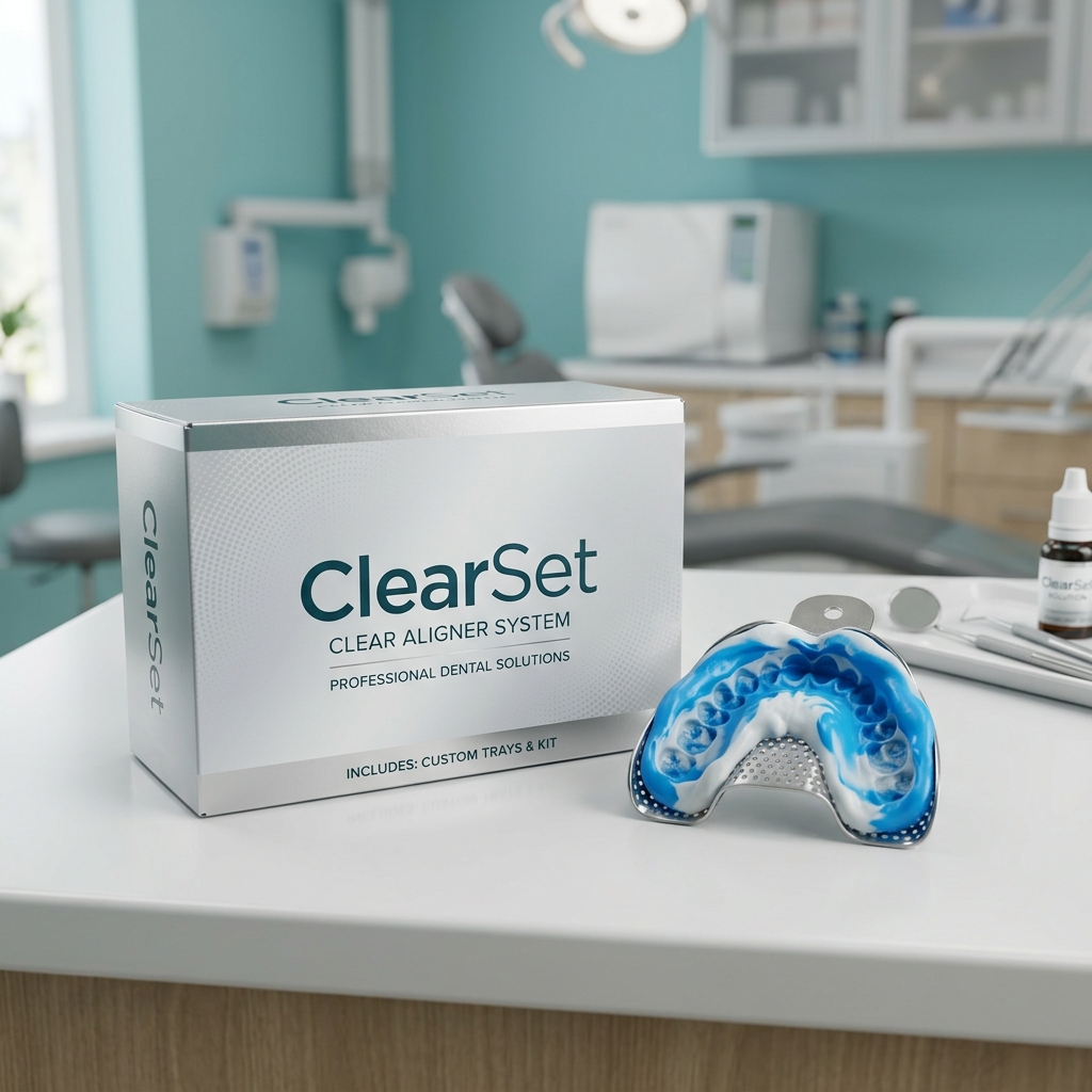 ClearSet traditional physical impression and premium brand packaging kit